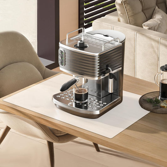 2 Pack 23.62"x15.74"(60cmx40cm) Silicone Kitchen Counter Mats, Heat Resistant Mat, Non-Slip Countertop Protector, Waterproof Nonstick Multipurpose Mat, Semitransparent