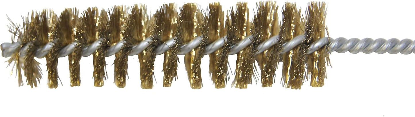 FryOilSaver Co. 27" Straight Deep Fryer Drain Cleaning Brush & Cooling System Cleaner Brush, Up to 750F High Heat Resistant Brass Bristle for Pipes & Sink Cleaning for Busy Kitchen & Restaurant - B52C