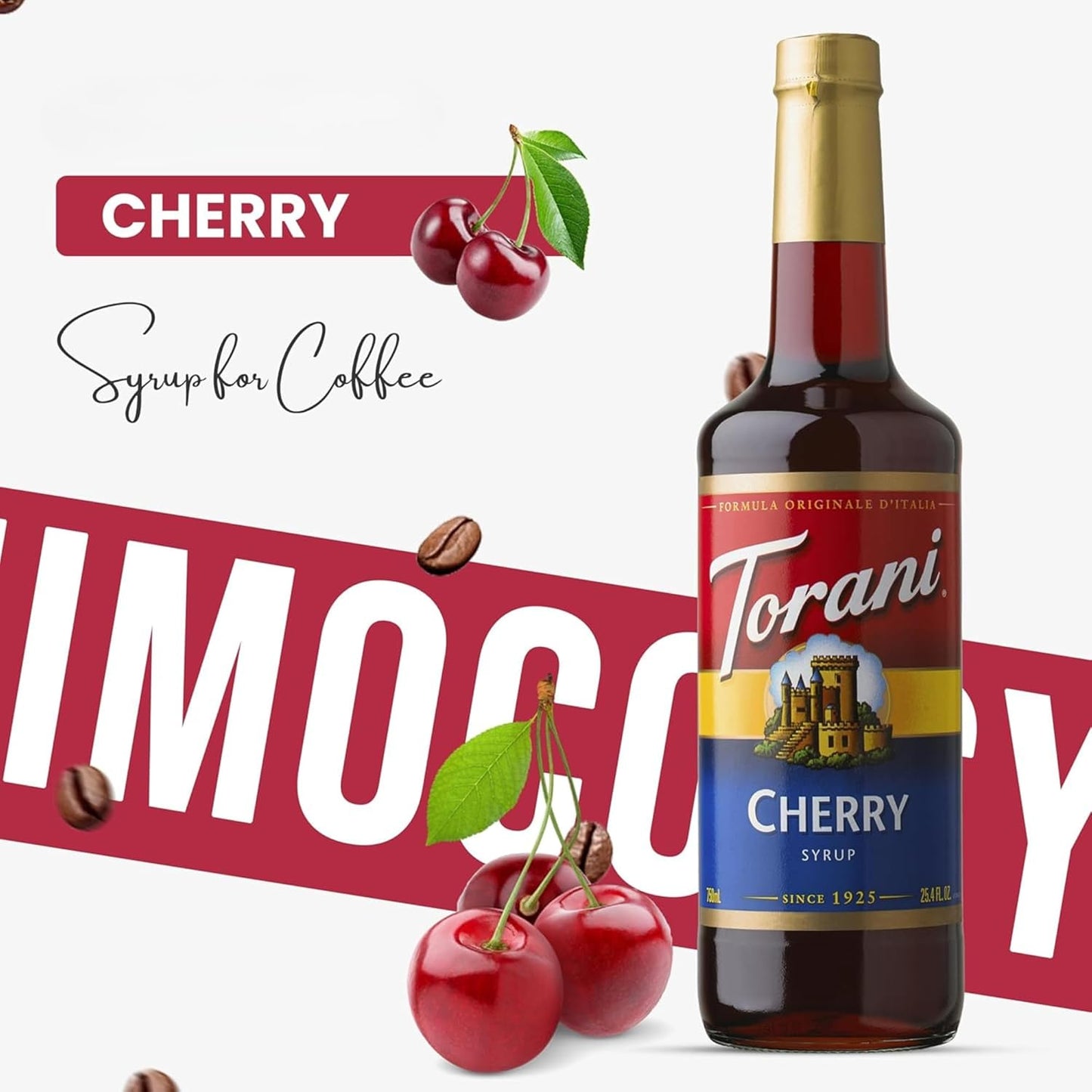 Jimoco Barista Bundle – Jimoco® Syrup Pump + Torani® Cherry Syrup, 25.4 oz