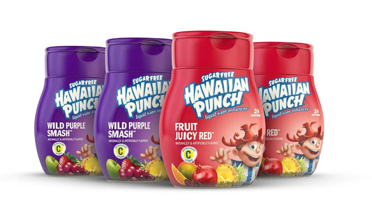 Hawaiian Punch, Variety Pack, Liquid Water Enhancer – New, Better Taste! (4 Bottles, Makes 96 Flavored Water Drinks) – Sugar Free, Zero Calorie