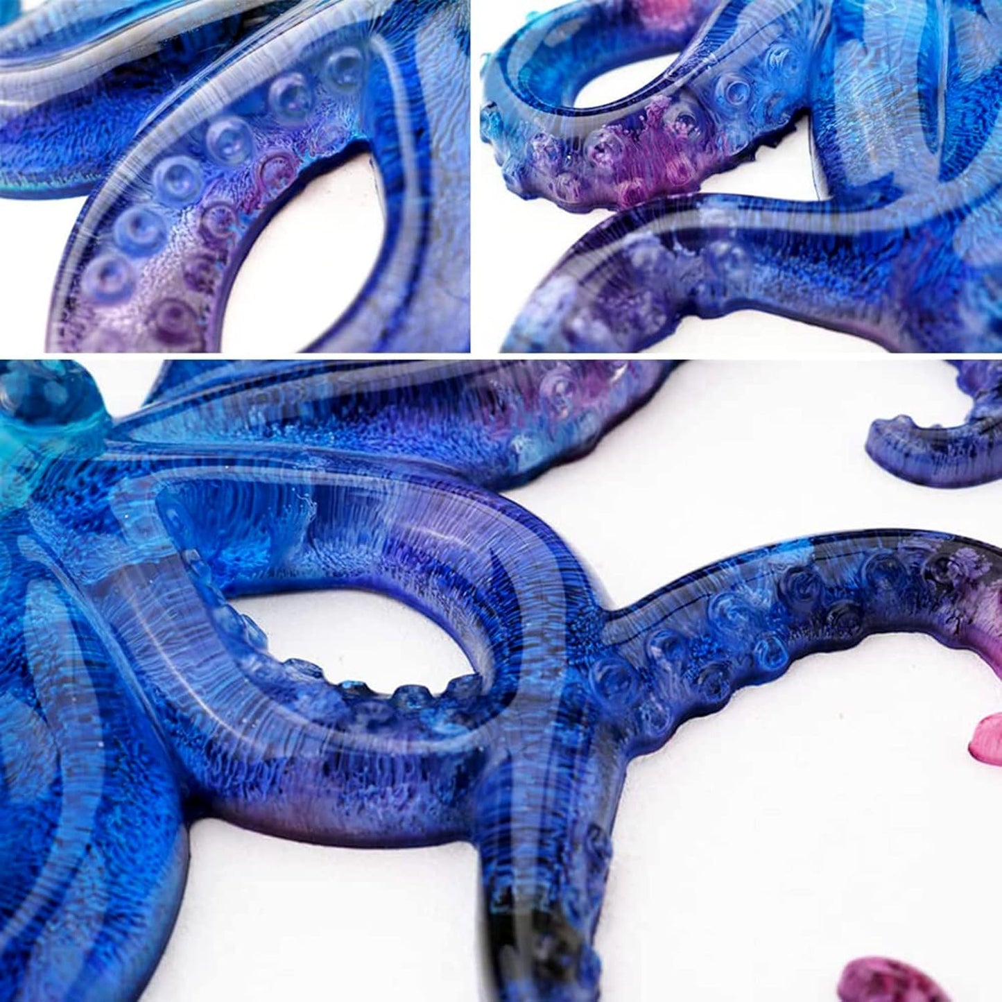 Octopus Resin Mold, Gasusen 3D Large Sea Animals Octopus Silicone Molds for Epoxy Resin Casting, Wall Hanging Ornaments, Home Decor, Halloween Christmas Gifts, DIY Craft