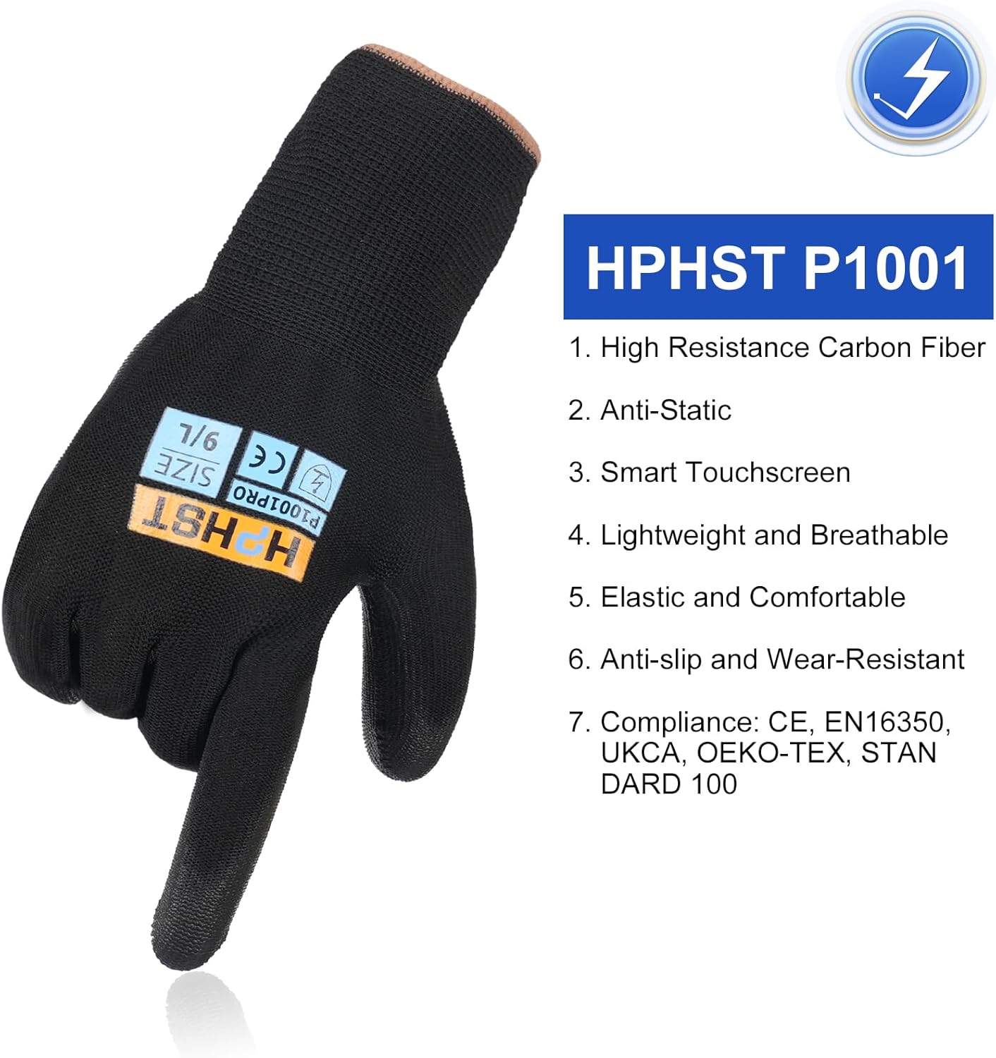 PU Coated Safety Work Gloves, 12 Pairs Work Gloves Mechanic Working Seamless Knit Glove with Polyurethane Coated Smooth
