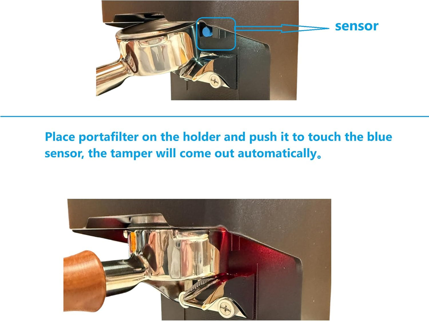 Electronic Automatic Coffee Tamper Machine - Precision Press for Perfect Espresso for Home & Commercial. Adjustable Pressure, Multi-Tamp, Hands Free Operation, Height Adjustable for Wide Range (Black)