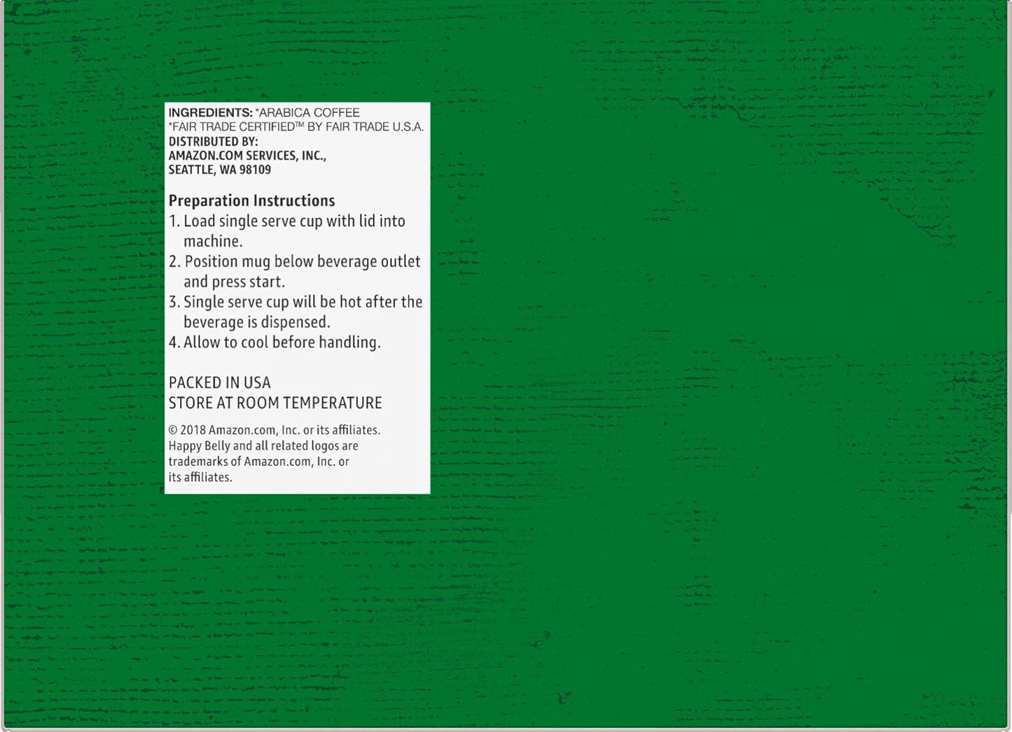 Amazon Brand - Happy Belly Medium Roast Coffee Pods, Colombian, Compatible with Keurig 2.0 K-Cup Brewers, 24 Count