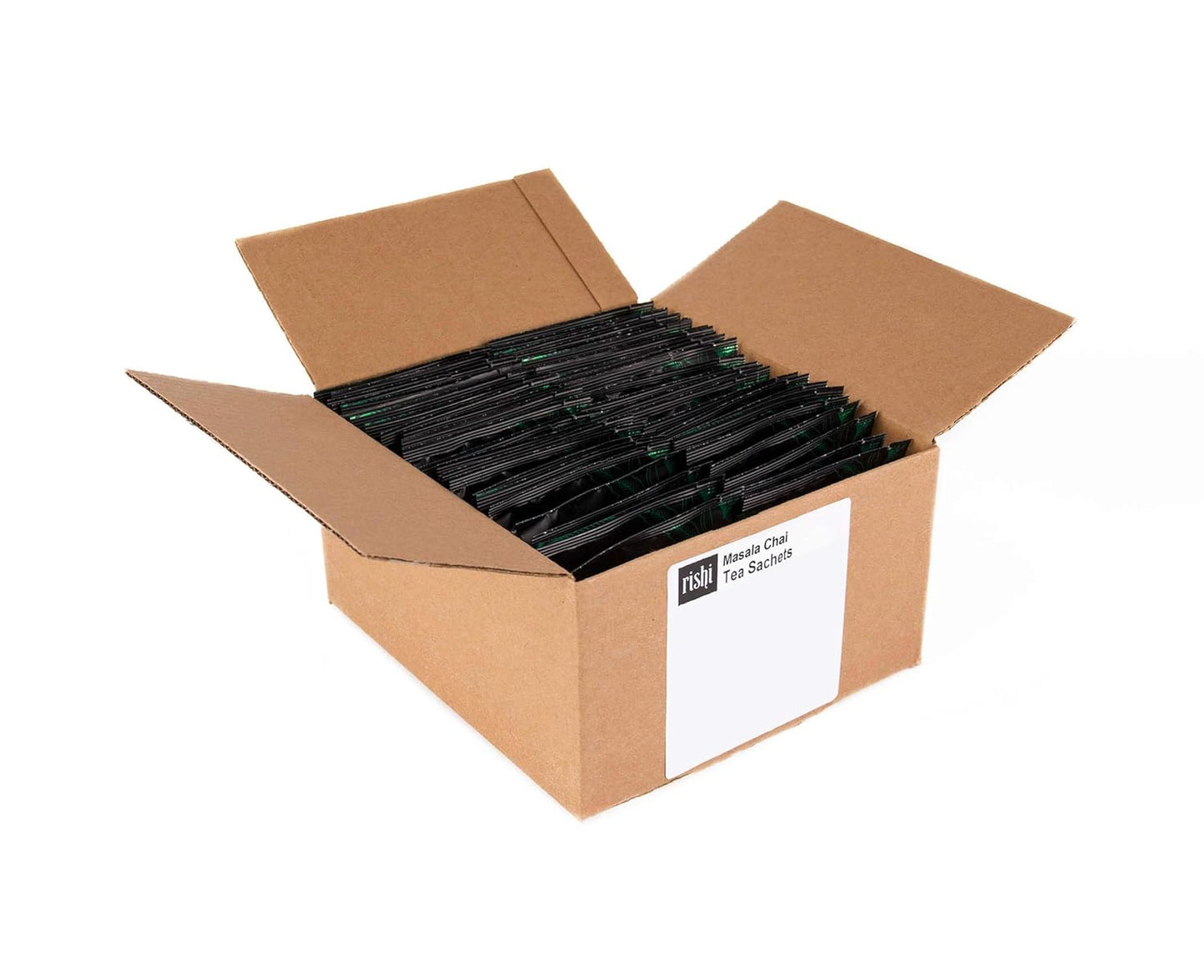 Rishi Tea Masala Chai Black Sachet Tea Bag Blend - Organic, Assam with Whole Spices, Energizing & Caffeinated - 50 Count