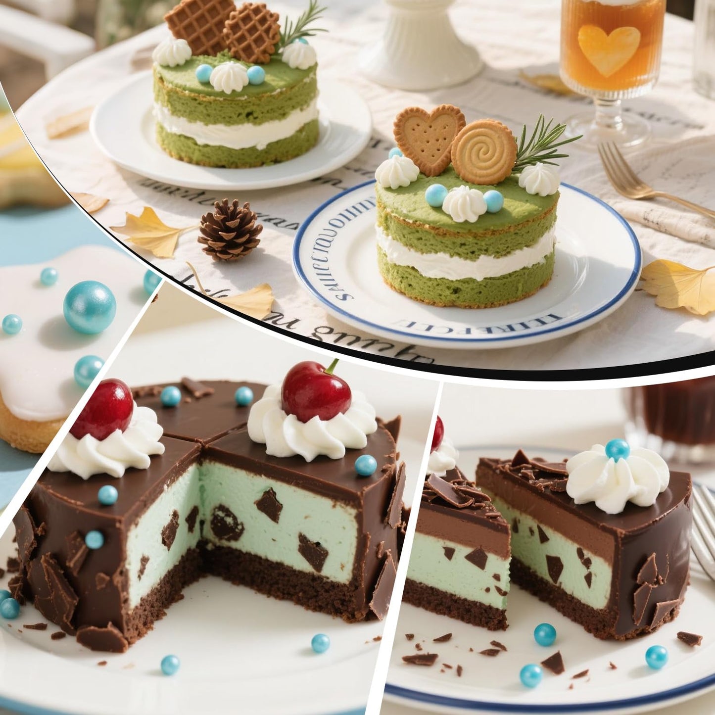 Blue Pearl Sprinkles for Cake Decorating, Edible Baking Candy, 150g/5.29oz Mix Size, Cake Topper Decorations, Cupcake, Ice cream for Kid's Birthday Christmas Party Valentine's Day