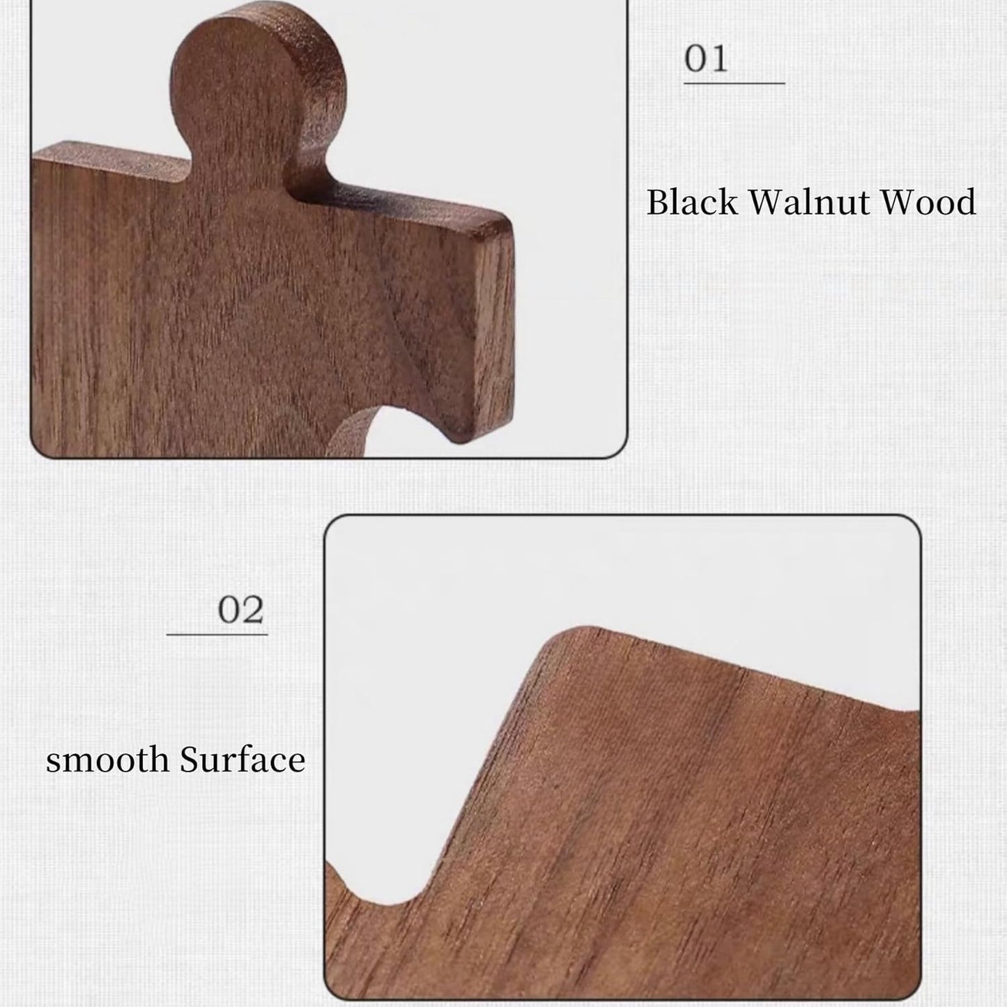 Wood Coasters Table Walnut Coaster Set of 4 Wooden Coaster Set,Puzzle Drink Coasters Farmhouse and Home Decor Cup Holders Warming Mat, Coffee Table Decor and Bar Accessories, Creative Gifts