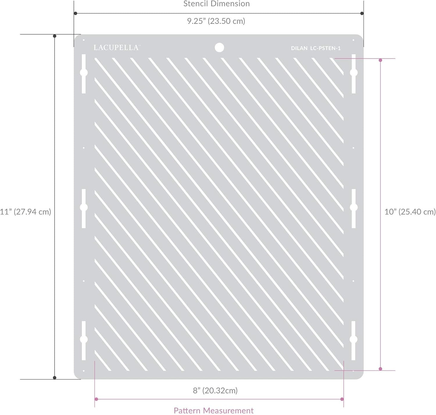 Floral Cake Stencil - Seamless Delicate Pattern for Decorating Tall Double Barrel Cake to Use with Buttercream, Royal Icing, Ganache, Paint, Airbrush (Magna)