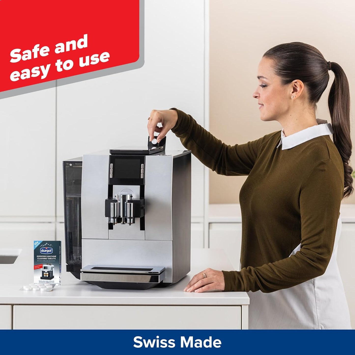 Durgol Espresso Machine and Coffee Maker Cleaning Tablets, 10 count