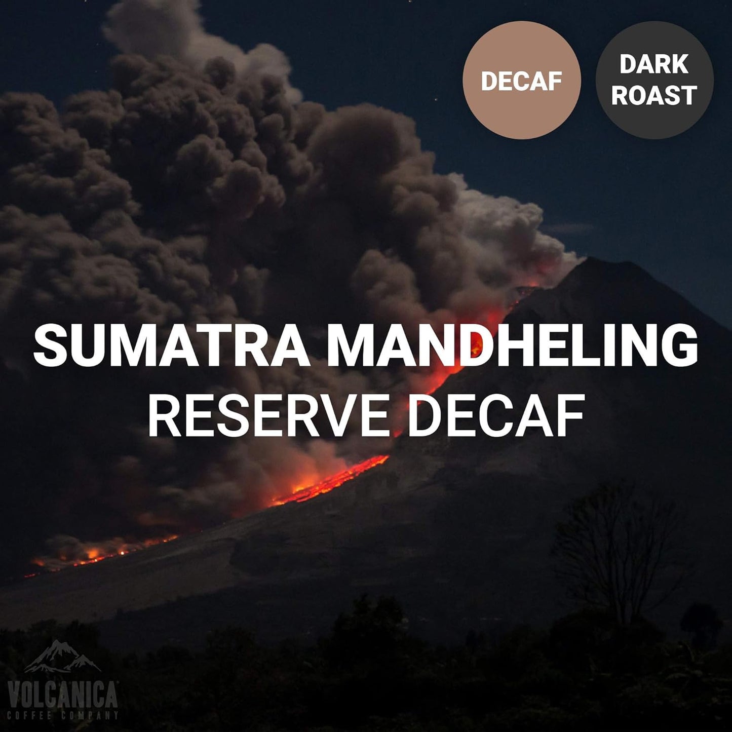 Sumatra Mandheling Decaf Coffee, Dark Roasted, Whole Bean, Fresh Roasted, 5 lbs