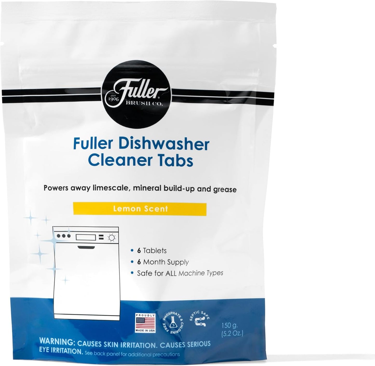 Fuller Dishwasher Cleaner Tabs - Lemon Scent (2)