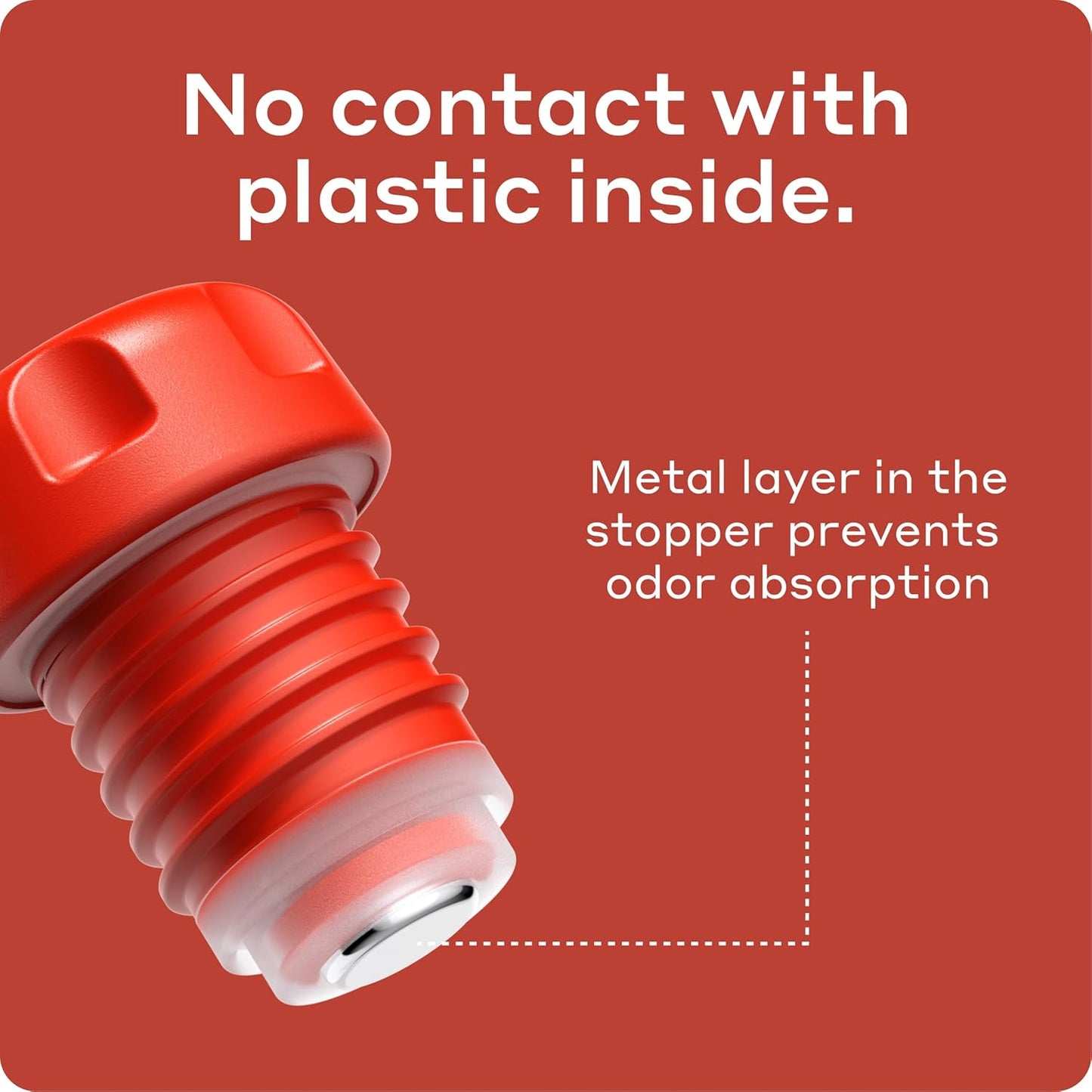 BOBBER 34 oz Stainless Steel Thermos for Tea, Coffee, and Cold Drinks BPA-Free, Dishwasher Safe Vacuum Insulated Water Bottle Keeps Hot for 48 Hours (Red)