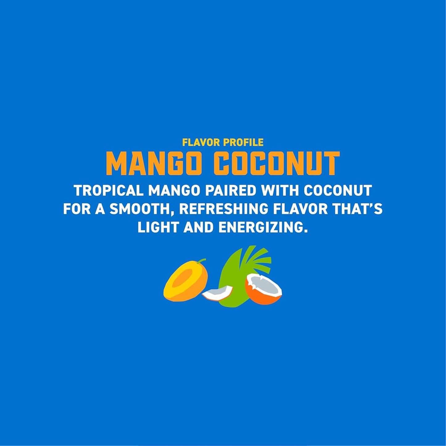 Gorilla Energy Drink, Mango Coconut, 200mg Natural Caffeine, Real Fruit Juice Squeezed & Concentrated, L-Theanine, Taurine, Ginseng, Acetyl L-Carnitine, No Added Sugar and No Artificial Colors, 12 Pack