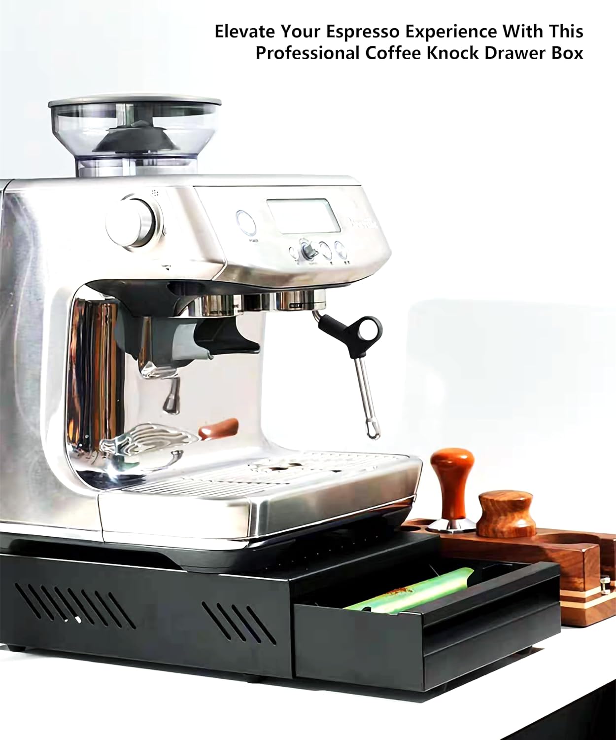 Coffee Knock Box Large Size Espresso Knocker Coffee Grounds Knock Drawer