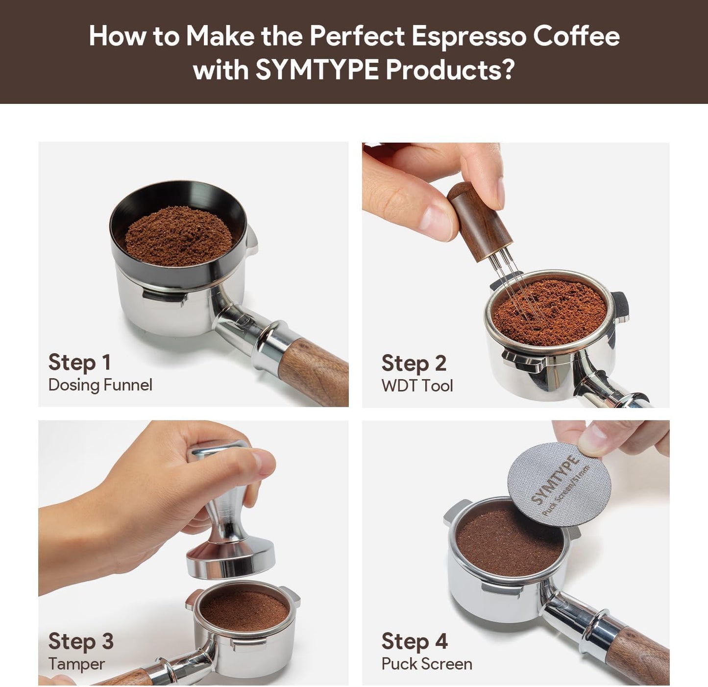 Espresso Accessories Kit 51mm Tamper: Espresso Tamper Set, Coffee Tamper Espresso Tools with WDT Tool, Puck Screen, Dosing Funnel | Espresso Kit Espresso Machine Accessories Fit 51mm Portafilters