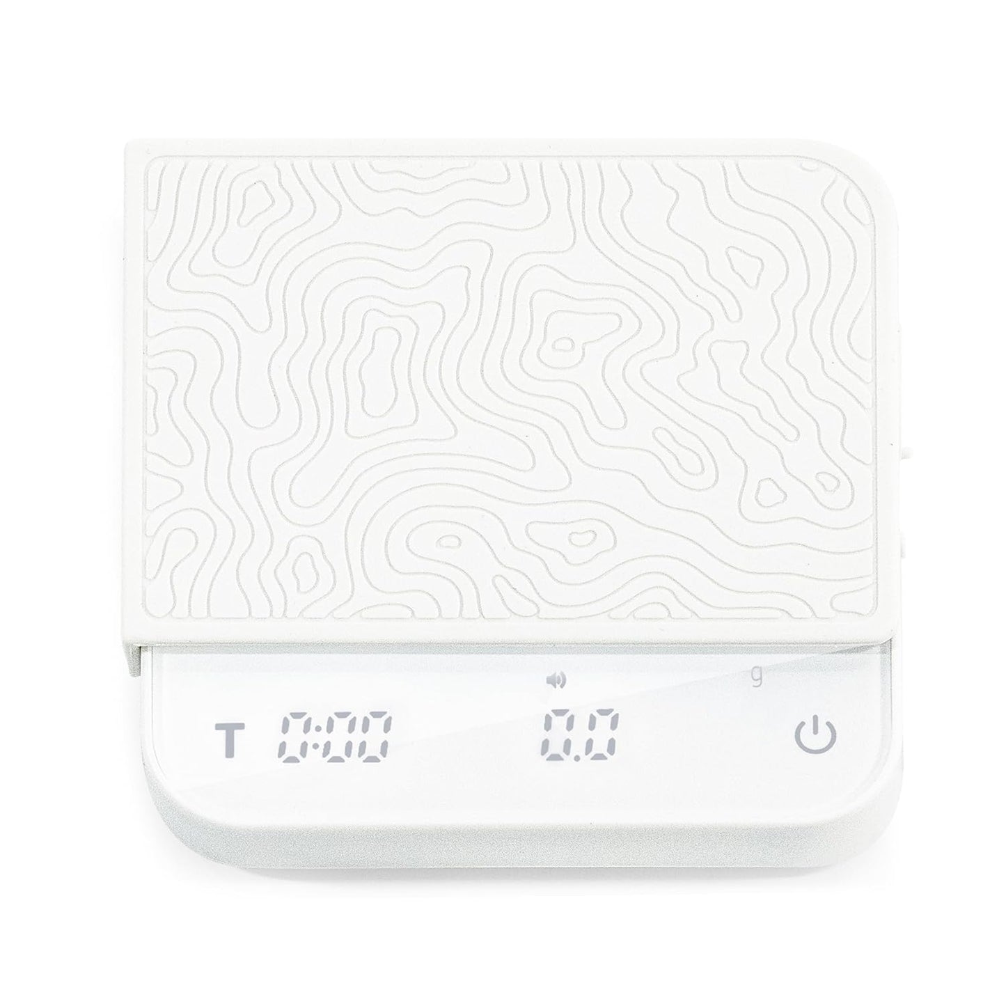 Mini Coffee Scale with Timer – Digital Barista Weight Scale with Designer-Patterned Tamper Mat, 0.1g High Precision, Portable & Rechargeable for Espresso, Pour Over, Drip, and Kitchen Brewing Use