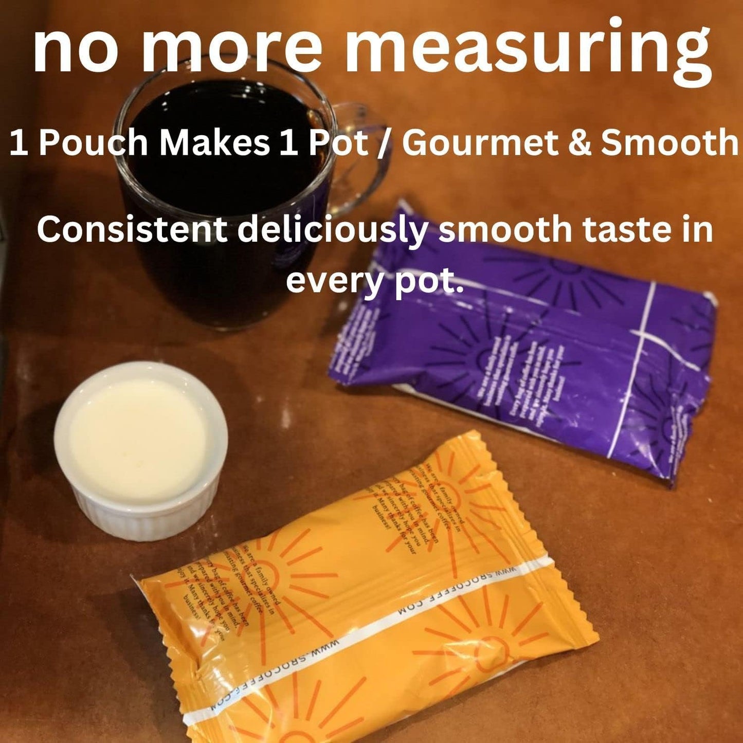 Sarasota Coffee Ground Packets | Gourmet Flavored Medium Roast Grounds Packs | Christmas Holiday | Low Acid Mold Free Bulk Individual Single Pot Pouches for 12 Cup Coffee Maker | 2 oz Bags, 12 Count