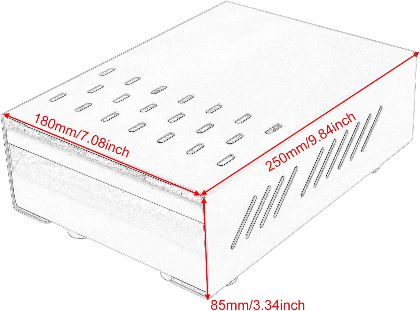Espresso Knock Box Drawer, Stainless Steel Coffee Ground Container with Removable Rubber Knocking Bar, 9.84 x 7.08 x 3.34 inch (Black)