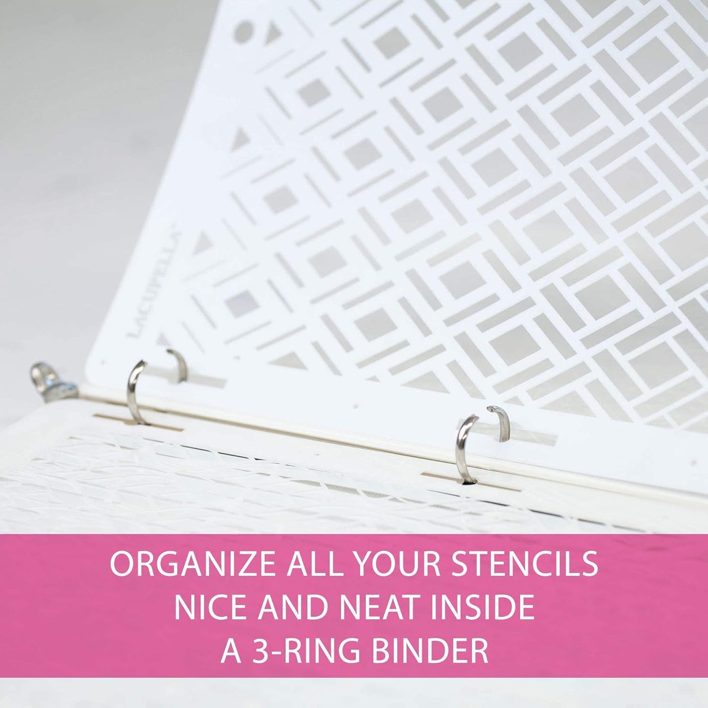 Cake Decorating Stencil for Tall Buttercream Cake, Royal Icing, Ganache, Paint, Airbrush (VEREN)