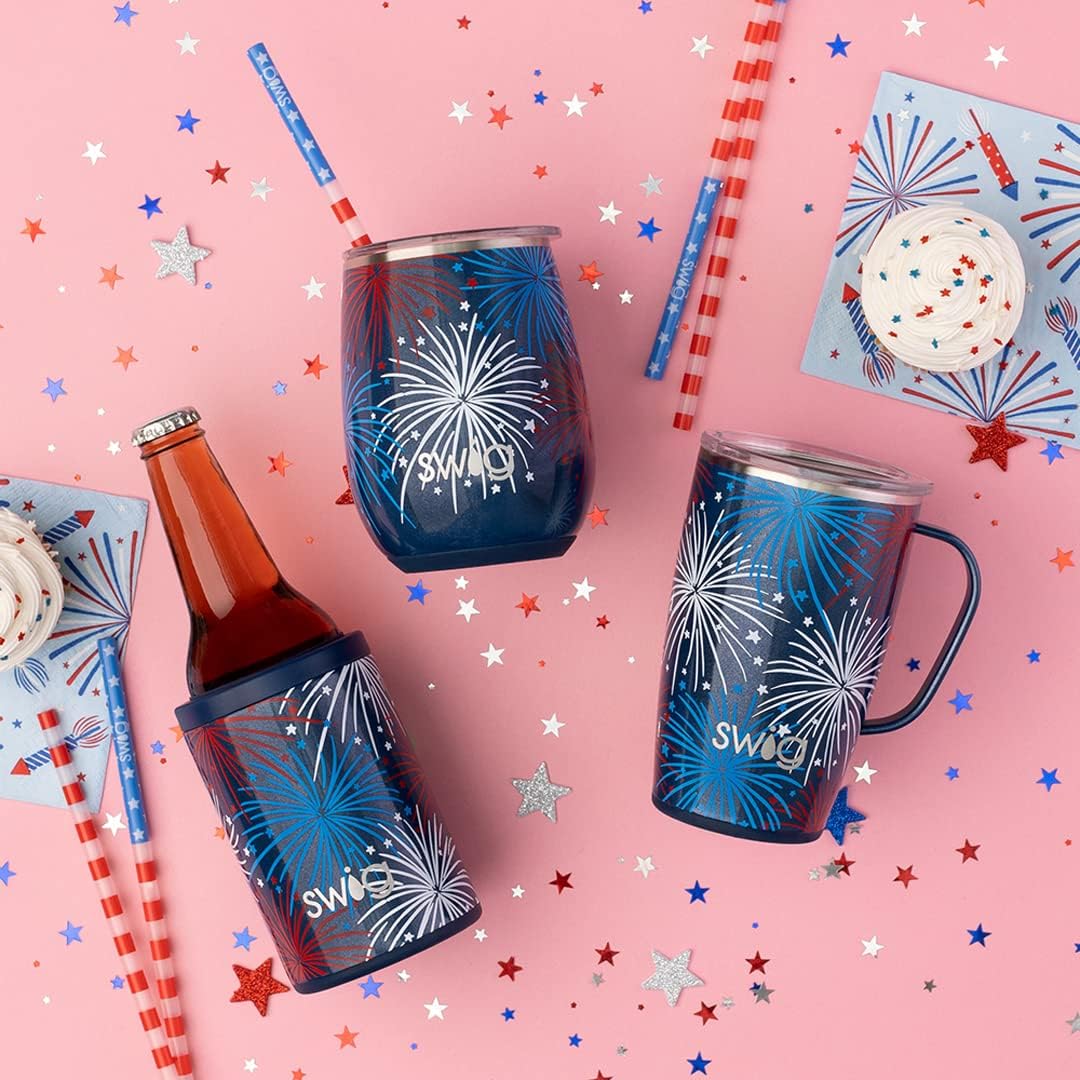 Swig Life Reusable Straws Island Bloom + Aqua Tall Straw Set & Cleaning Brush, Each Straw is 10.25 inch Long (Fits Swig Life 20oz Tumblers, 22oz, and 32oz Tumblers)