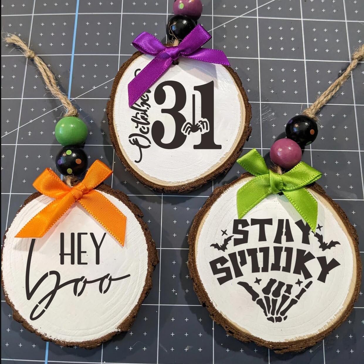 Halloween Stencils Pumpkin Face Stencils Reusable Ghost Bat Witch Spider Stencil for Painting on Wood Fabrics DIY Crafts Ornaments Decor