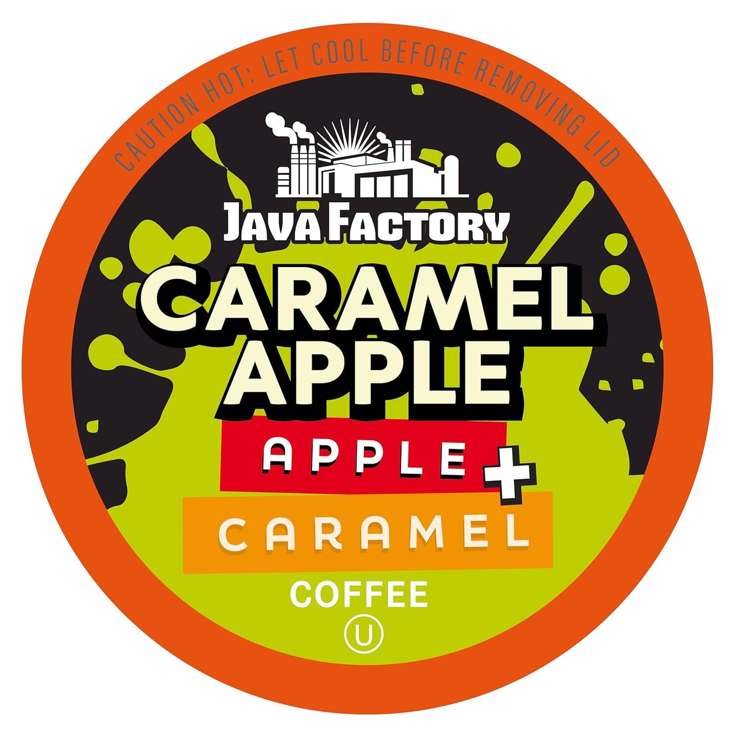 Java Factory Flavored Coffee Pods, Caramel Apple, Compatible with K Cup Brewers Including 2.0, 40 Count