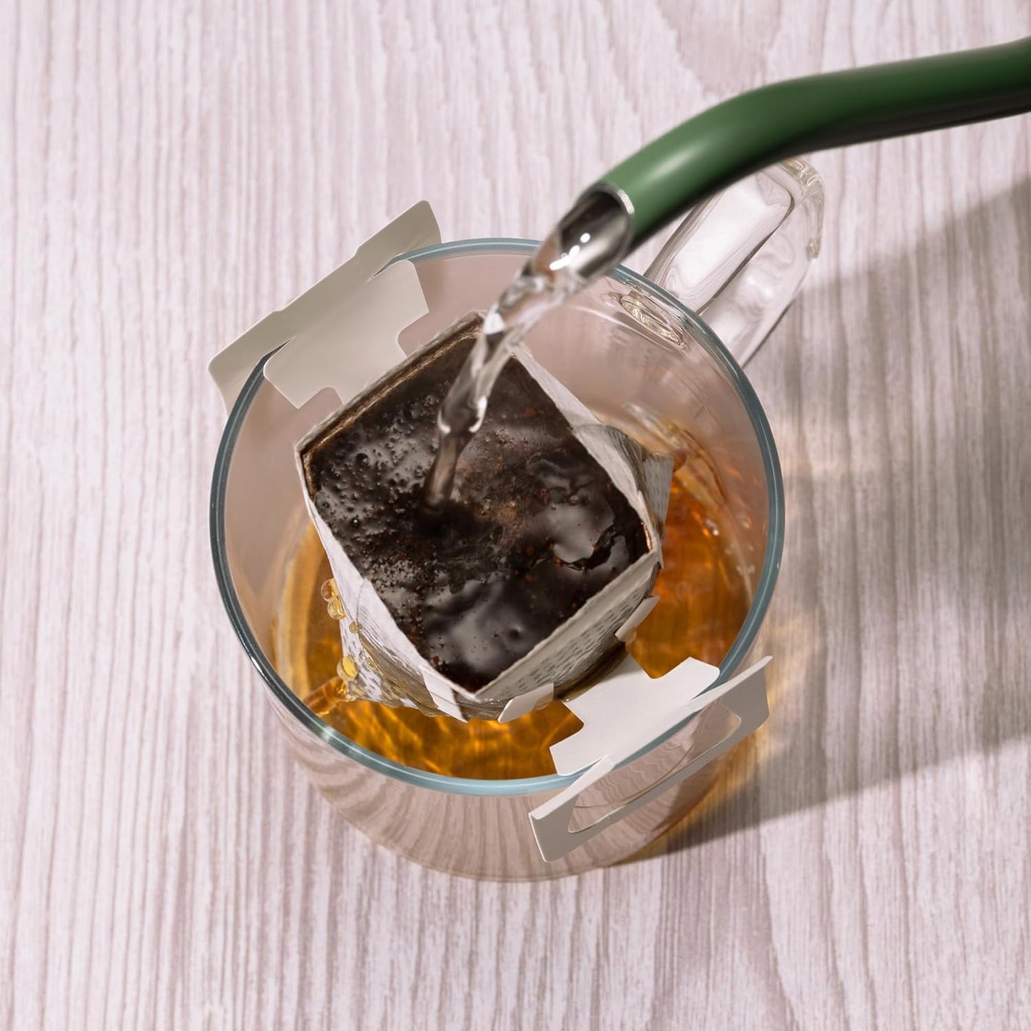 Copper Cow Coffee Pour Over Single-Serve Vietnamese Coffee Pouches (8 pack) | Decaf | Dark Roast | Convenient Vietnamese Ground Coffee Packets