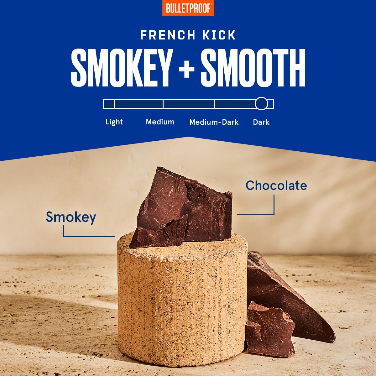 Bulletproof French Kick Dark Roast Single Serve Pods, 72 Count, 100% Arabica Coffee, Clean Coffee Tested for Toxins, Packaging May Vary