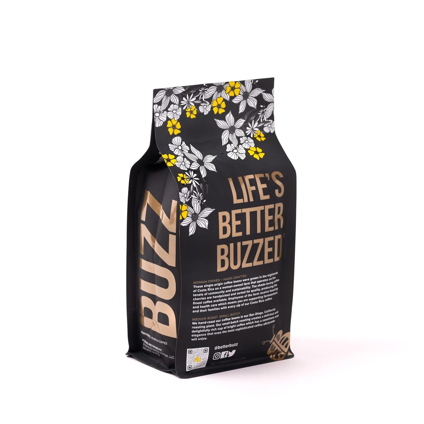 Better Buzz Costa Rica Medium Roast Whole Bean Coffee 12oz.