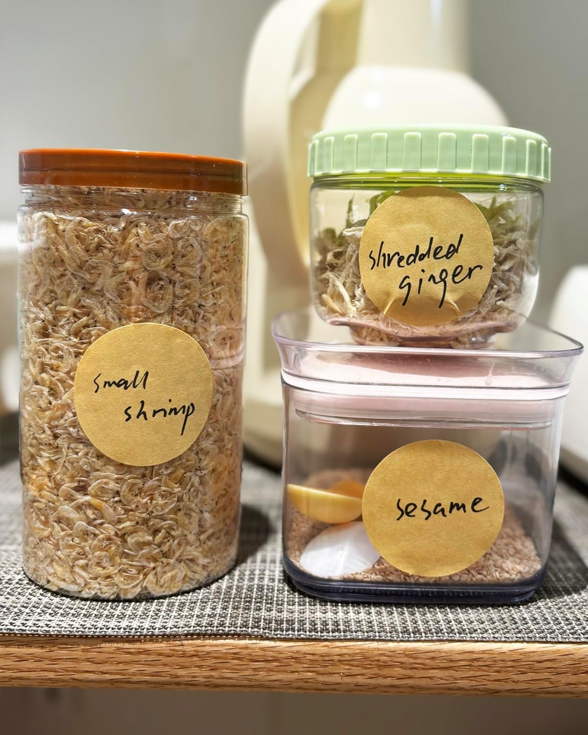 2 Inch Natural Brown Kraft Stickers (500 Per Roll), Round Blank Labels for Jars and Lid, Permanent Adhesive Kraft Stickers, Mason Jar Bottle Canning Labels