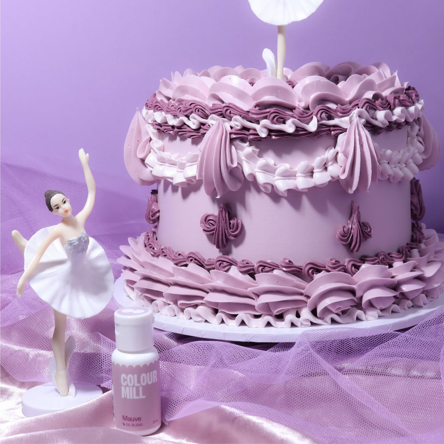 Colour Mill Oil-Based Food Coloring, 20 Milliliters Mauve (0.68 Fl Oz)