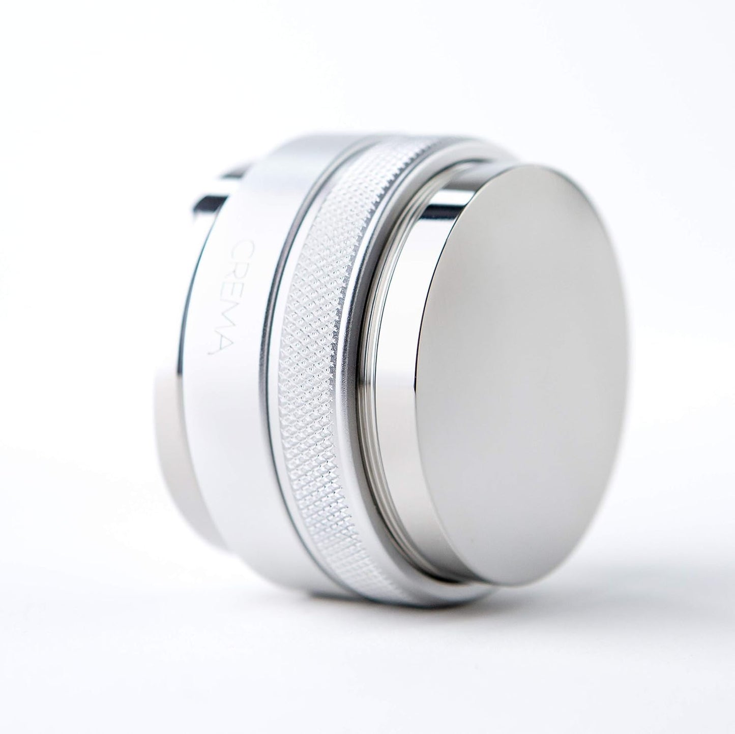 Crema Coffee Products 51mm Hand Tamper & Coffee Distributor|Compatible with Delonghi Dedica & La Specialista Portafilter|Double-Sided,Adjustable Depth Tool|Made with Durable 304 Stainless Steel|Silver