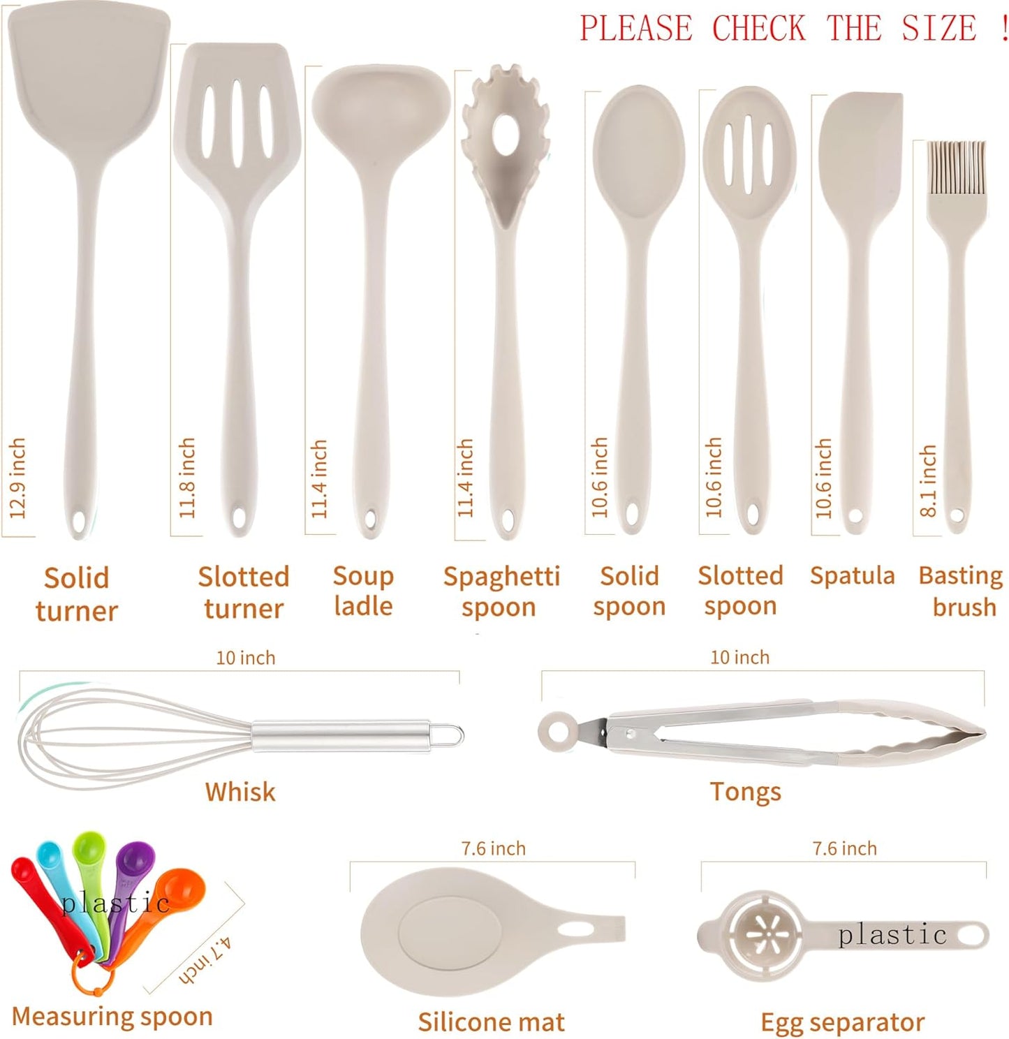 18 Pcs Cooking Utensils Set, Kitchen Utensils Set with Utensil Holder, 446°F Heat Resistant Silicone Spatula Set, Kitchen Gadgets Tools Set for Nonstick Cookware BPA FREE