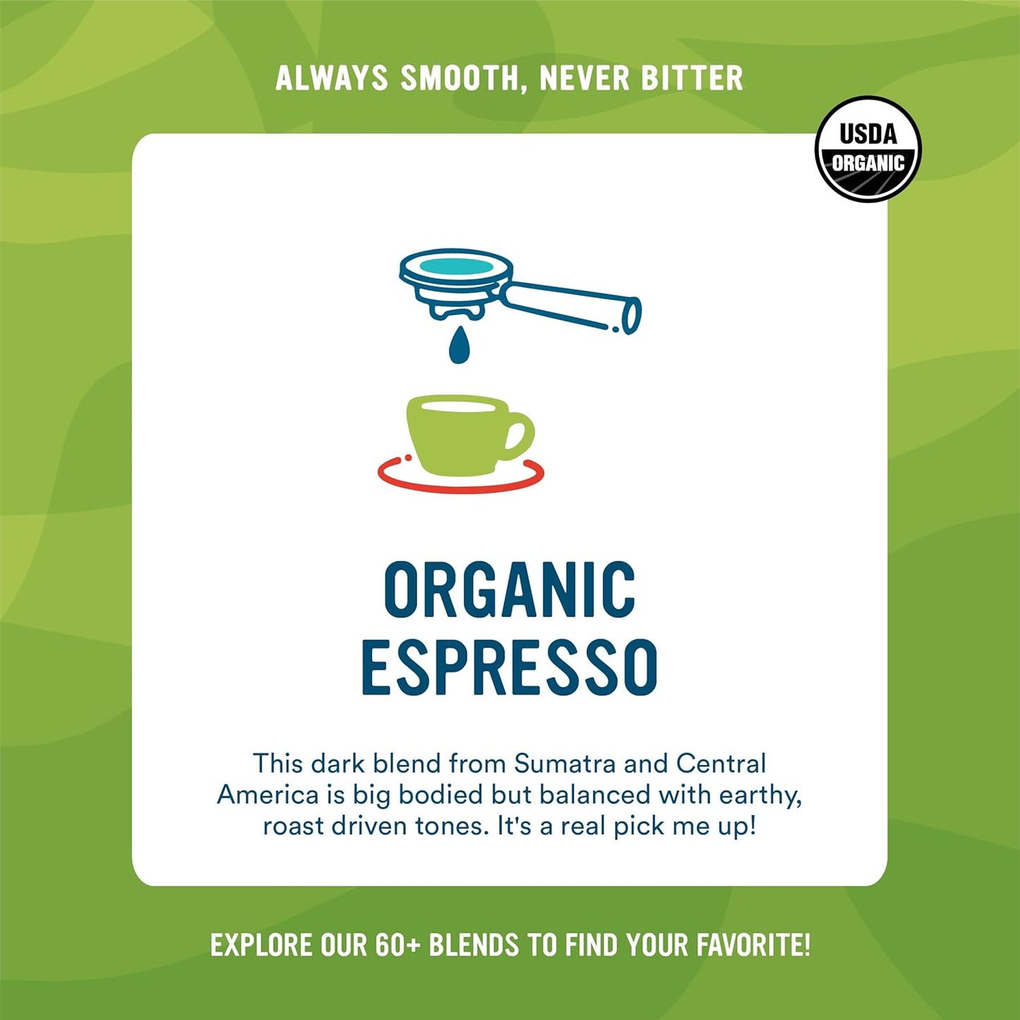Cameron's Coffee Roasted Whole Bean Coffee, Organic Espresso, 28 Ounce