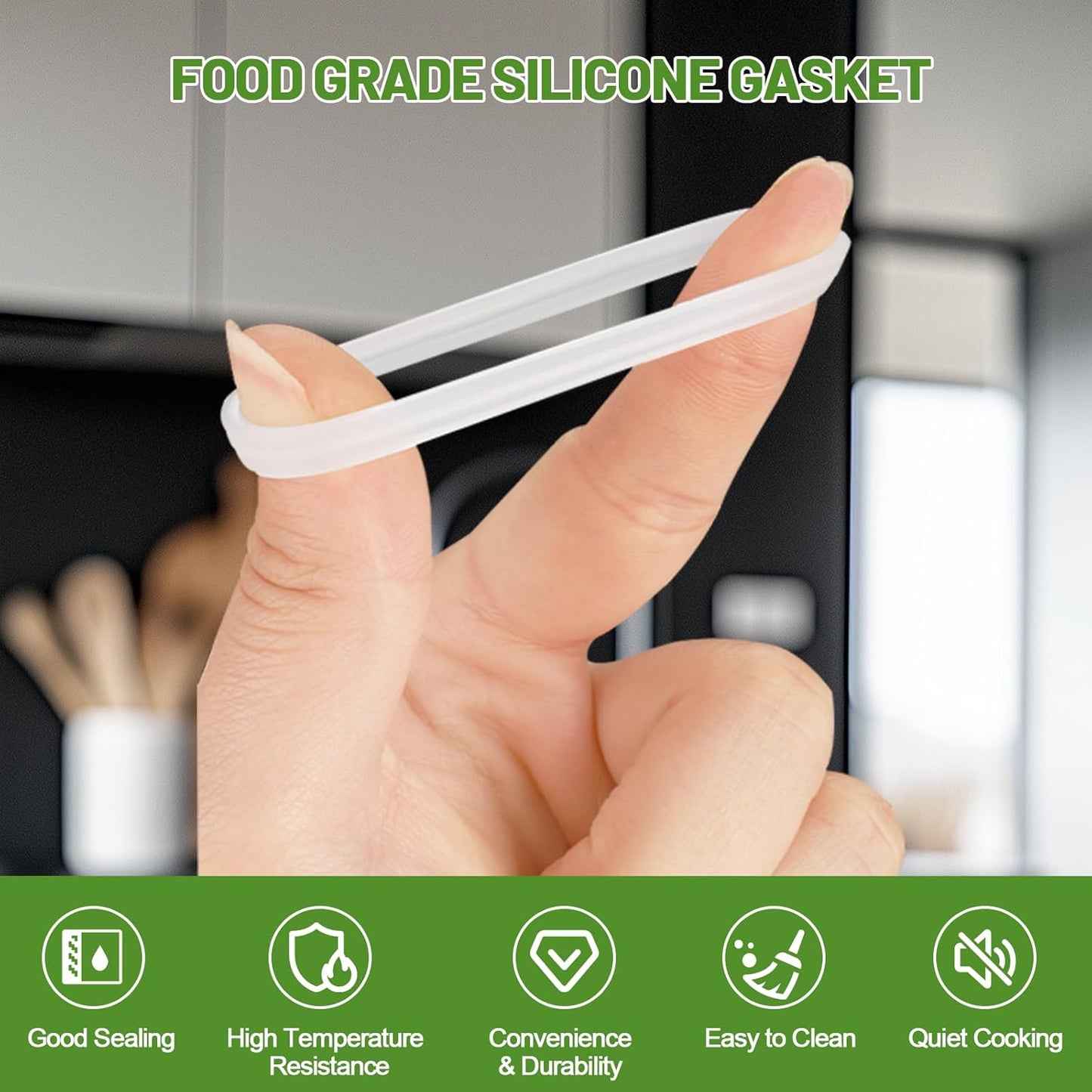 2 Pcs Filter with 3 Pcs Silicone Gasket Seals for 6 Cup Stovetop Espresso Coffee Maker Replacement Parts for 304 Stainless Steel Moka Pot