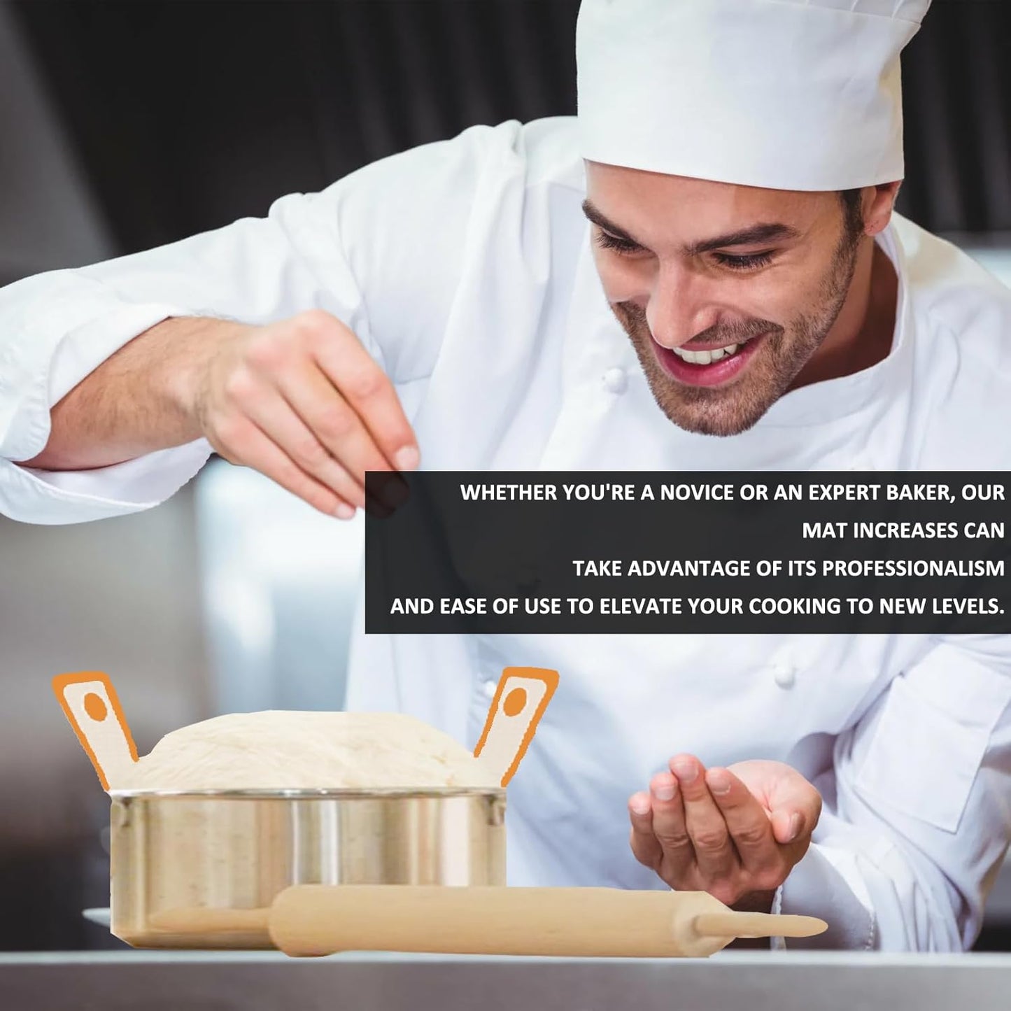 Silicone Bread Sling Oval and Round for Dutch Oven, KITMAL Non Stick Reusable Silicone Baking Mat with Long Handles Sourdough Bread Baking Supplies and Making Tools, Orange