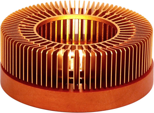 KAYCROWN Teapot Warmer, Tea Warmer with Tealight Holder, Teapot Heater for Heating Tea, Coffee, Milk, Food, Aluminum Alloy, Rose Gold