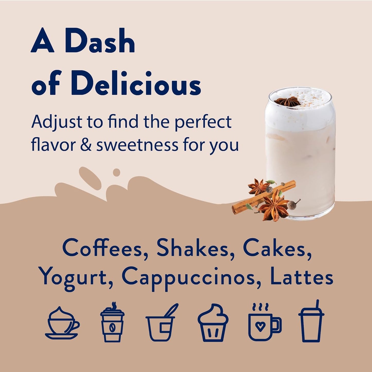 Jordan's Sugar Free Chai Syrup - 25.4oz, Gluten Free, Keto, For Coffee, Latte, Shakes