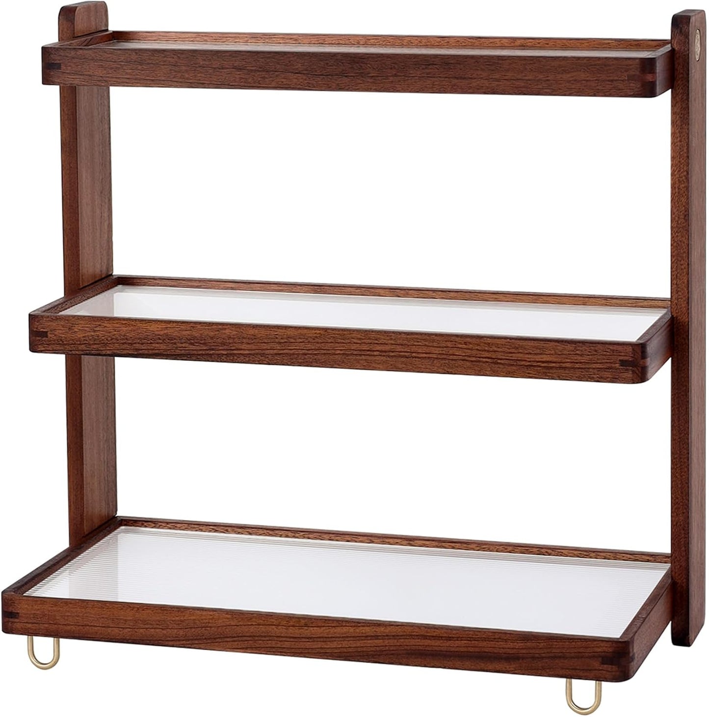 Coffee Mug Holder Wooden Cup Rack,3-Tier Acrylic Home Coffee Mug Display Rack for Kitchen Countertops, Coffee Bars, for Placing Mugs, Coffee Beans, Syrup, Cups, Stirrers