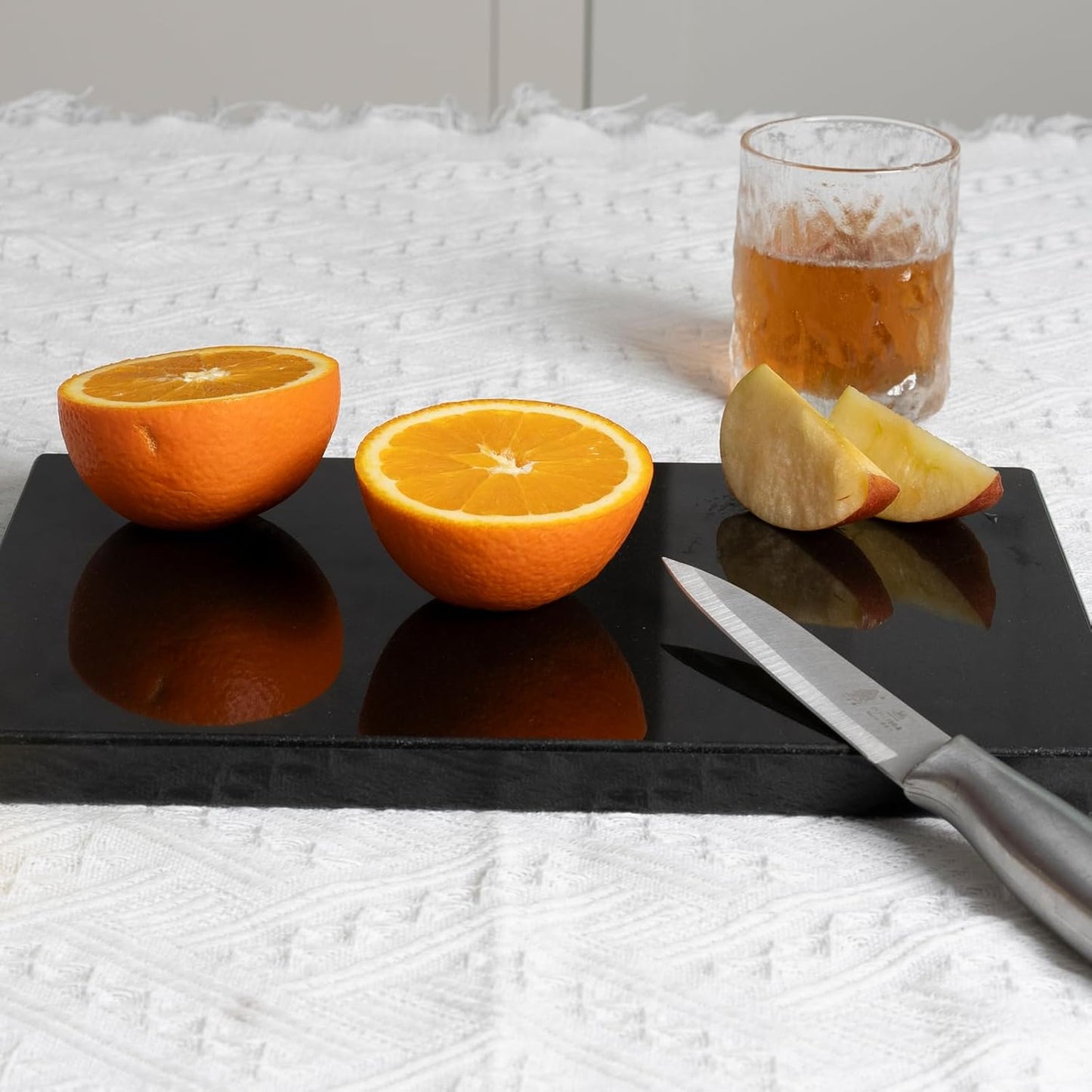 Koville Black Marble Cutting Boards for Kitchen Countertop, Natural Marble Cutting Board Pastry Board Cheese Boards for Home Kitchen Decor, Stone Chopping Serving Tray for Charcuterie
