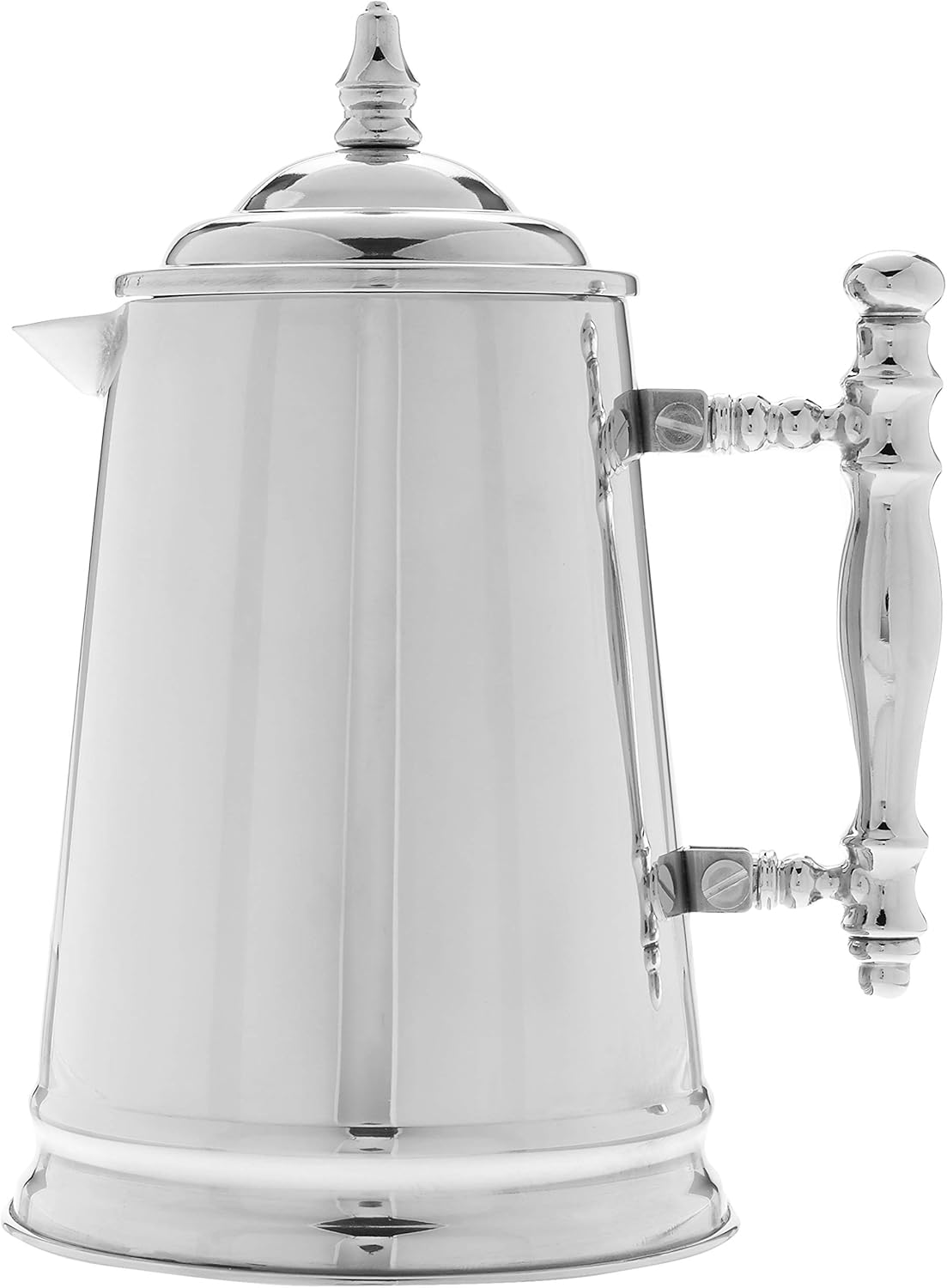 Vintage-Style Stainless Steel French Coffee Press, 34-Ounce
