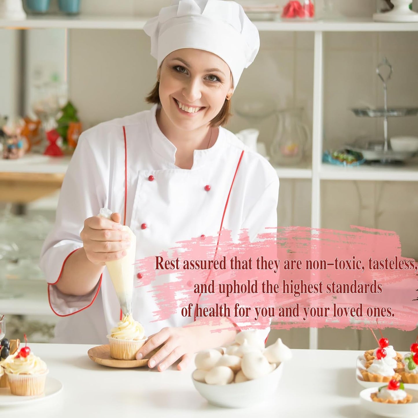 Piping Bags 24 Inch, Large Piping Bags Disposable 100PCS, Pastry Icing Bags Thickened Non-Slip and Anti-Burst, Tipless Piping Bags for Royal Icing