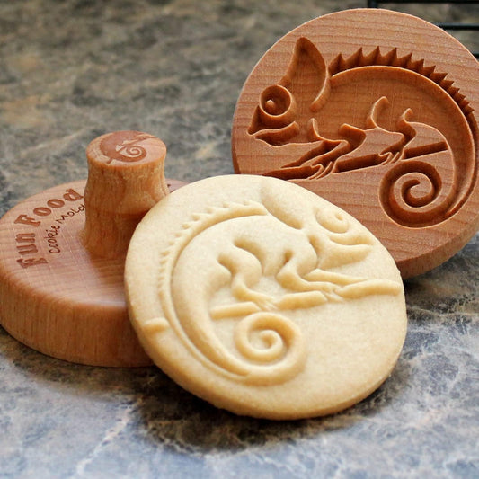 Wood Cookie Stamp, 2.5 Inch (Chameleon CS-020)