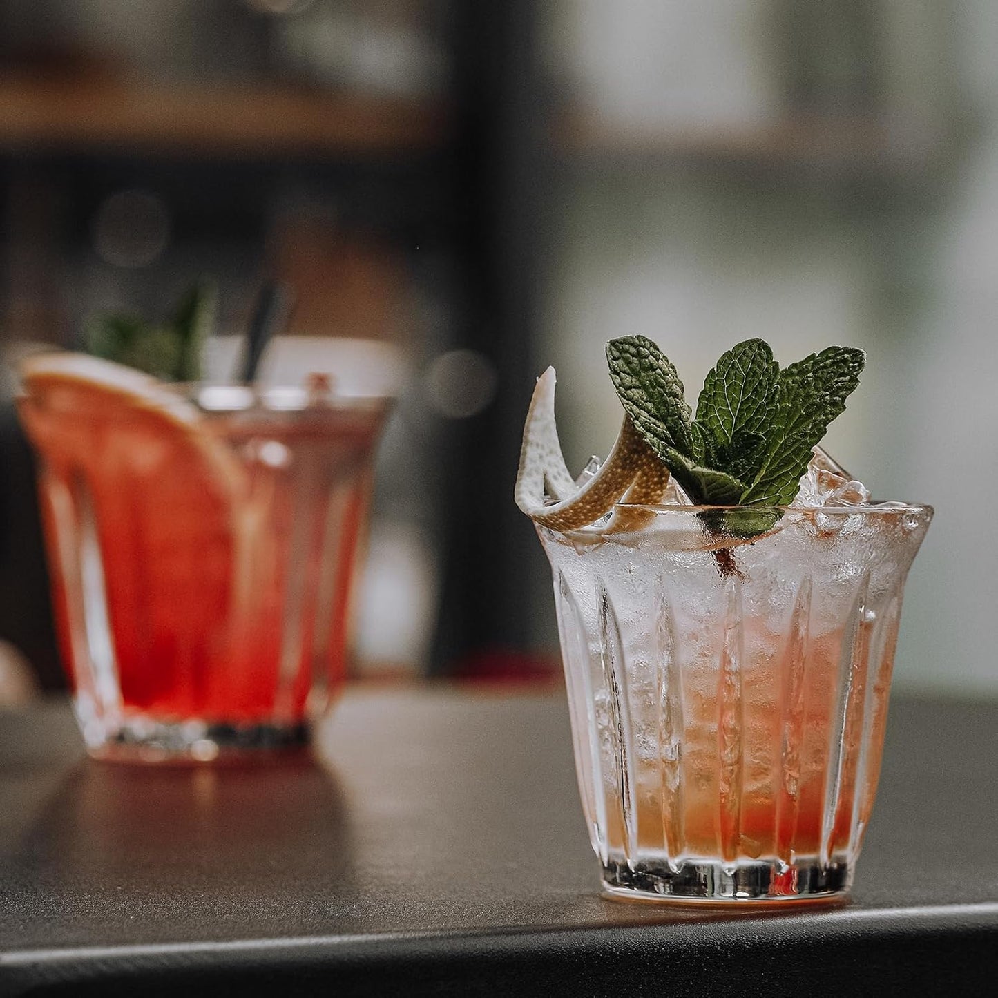 MHW-3BOMBER Espresso Coffee Glasses Set of 6 Drinking Glasses 8.1OZ Latte Glasses for Beverage, Water, Whiskey, Juice, Cocktail, Beer G6195-0S