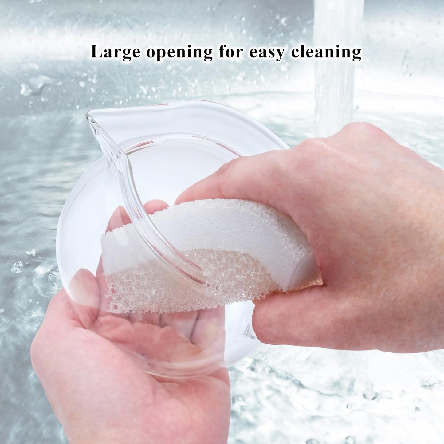 Heatproof Glass Teapot 13.5 fl (400 ml) with Removable Ceramic Infuser strainer Ha-Pot Made in Japan (Yellow)