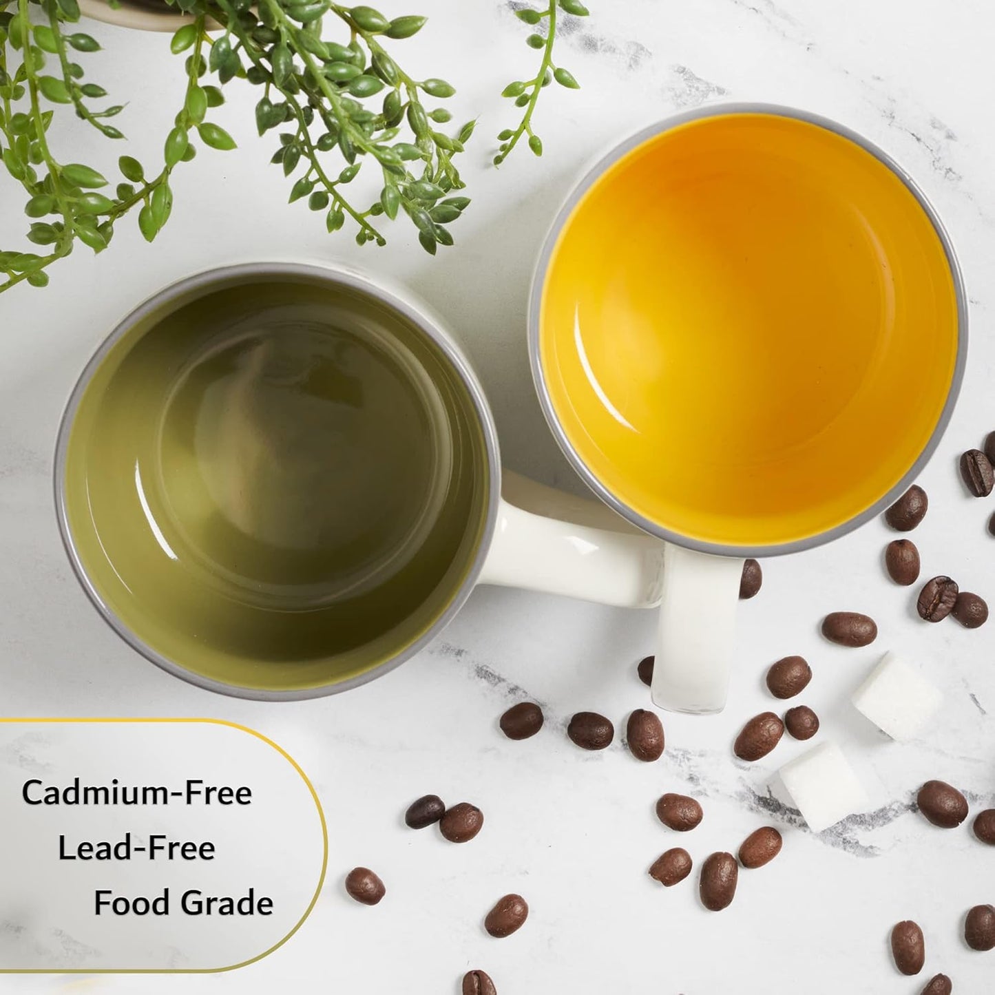 Christian Art Gifts Large Ceramic Coffee & Tea Mug for Women: Kind Words are Like Honey Inspirational Bible Verse, Non-toxic/Lead-free, Microwave/Dishwasher Safe Bumble Bee Cup, Yellow/White, 15 oz.