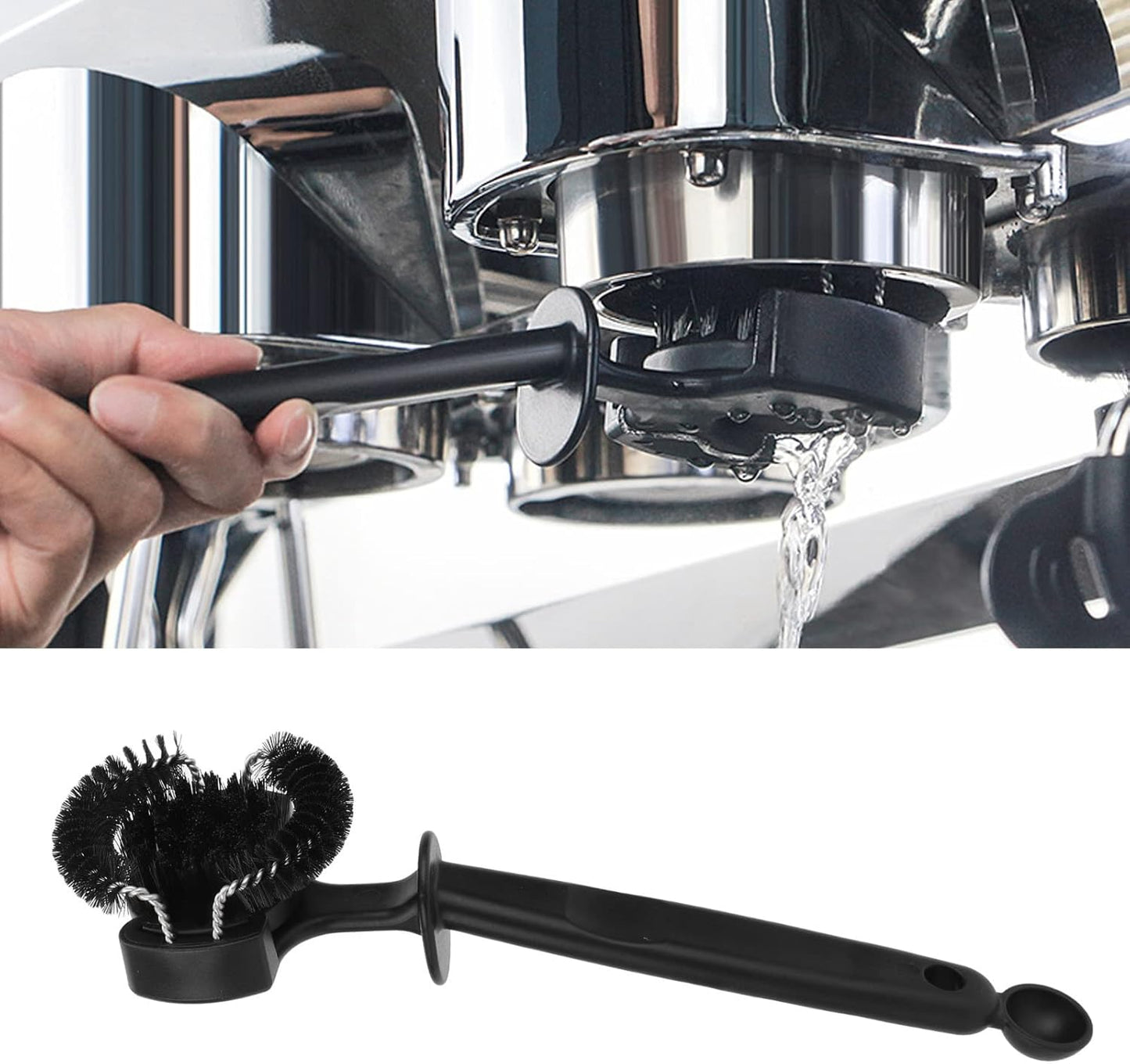 Espresso Machine Brush, Coffee Machine Brush Cleaner Removable Coffee Maker Espresso Group Round Brushes Barista Grinder Tools (51MM)