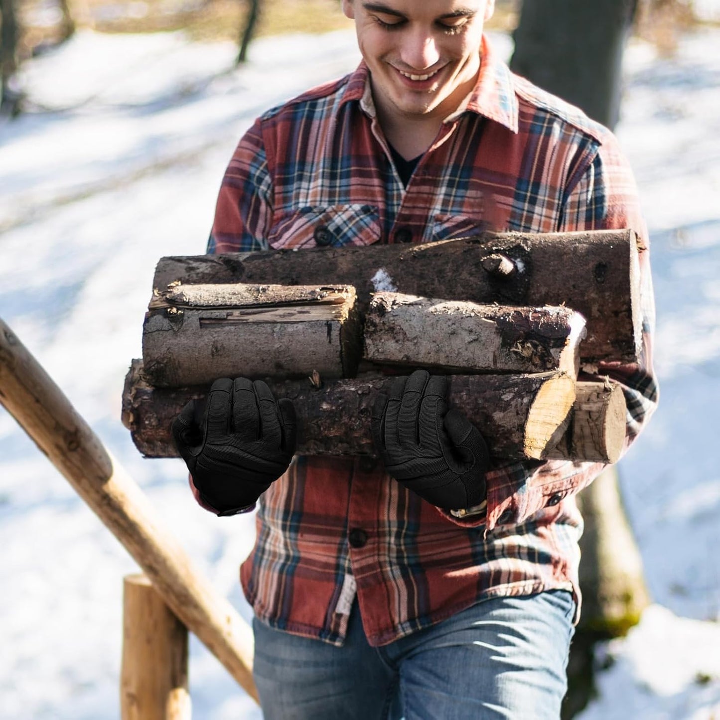 KAYGO Insulated Mechanic Work Gloves,KG127W Winter Thermal Safety Work Gloves for Men and Women, Double Lining,Heavy duty,Improved dexterity,Excellent Grip,Ideal for outdoor jobs,L