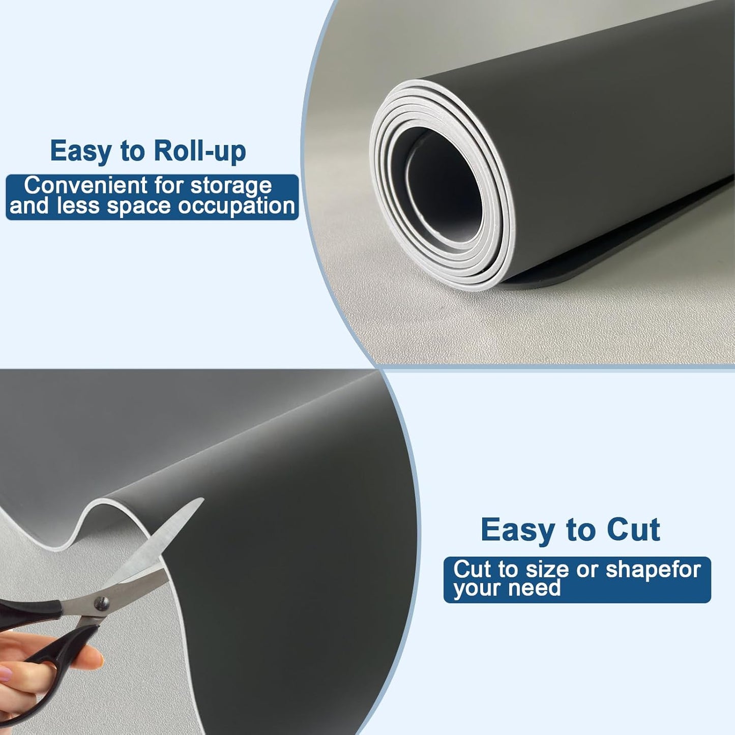 47.2''x23.6''(120cmx60cm) Large Silicone Mat for Kitchen Counter, Non-Slip Heat Resistant Countertop Protector, Waterproof Silicone Craft Mat for Kitchen Island, Translucent Red