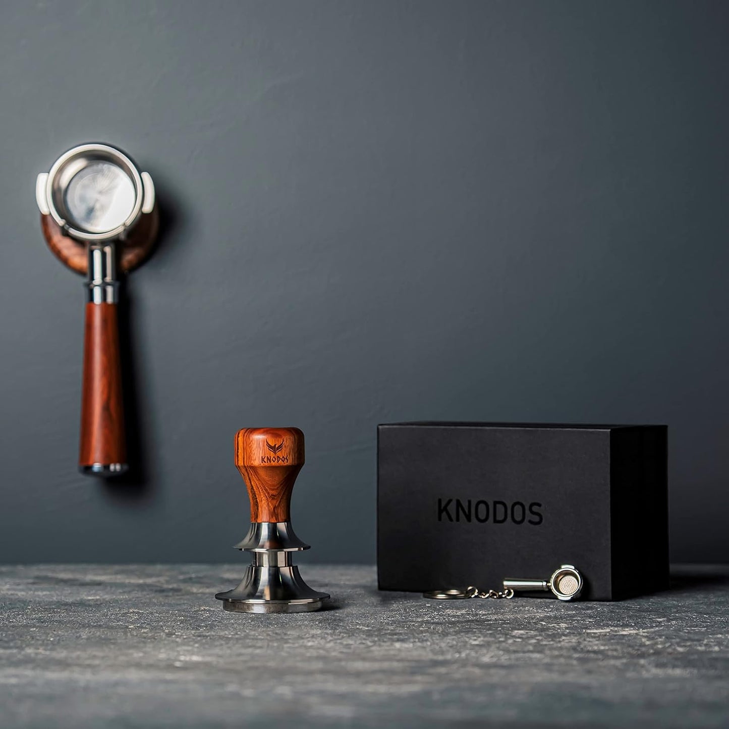 58mm Espresso Accessories Kit – Calibrated Tamper, Knock Box Tamping Station, Adjustable Distribution Tool, WDT Puck Prep Device & Digital Espresso Scale Compatible with Gaggia, Rocket